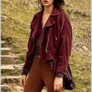 Free People Slouchy Dolman Moto Jacket